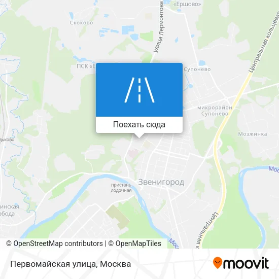 Карта Первомайская улица