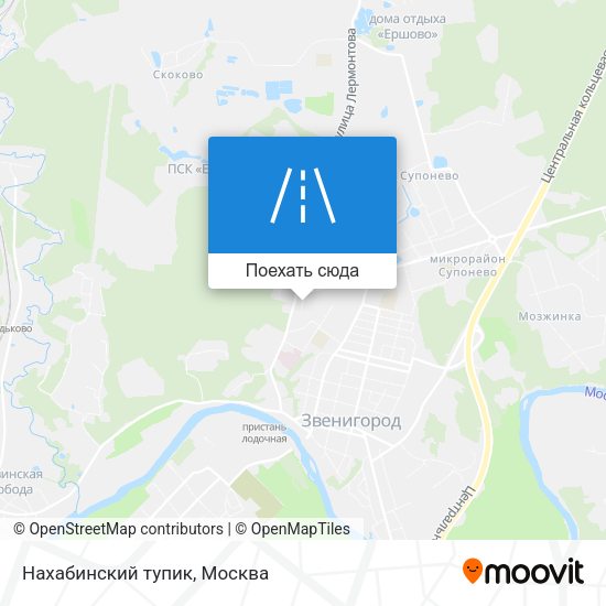 Карта Нахабинский тупик
