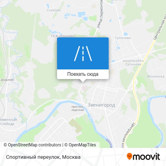 Карта Спортивный переулок