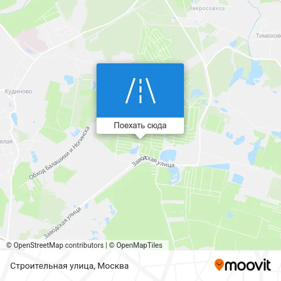 Карта Строительная улица