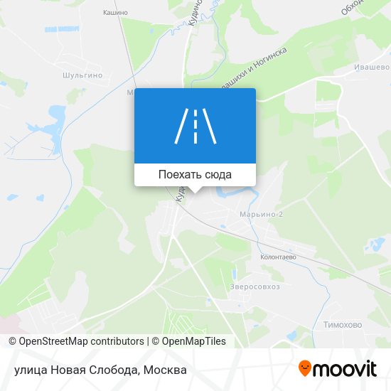 Карта улица Новая Слобода