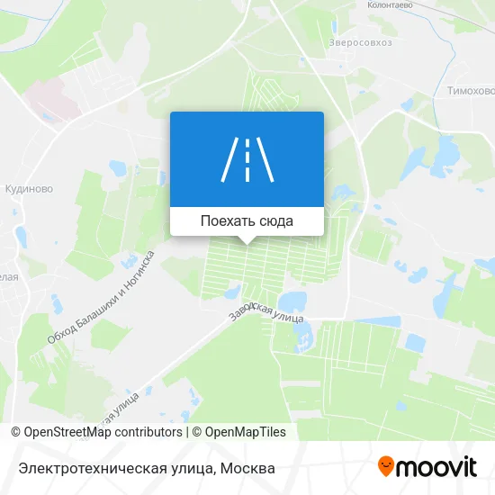 Карта Электротехническая улица