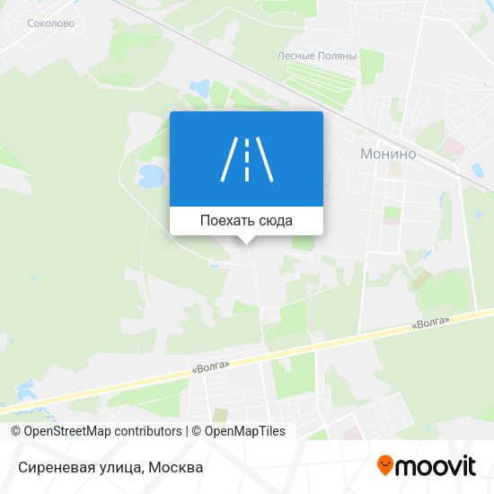 Карта Сиреневая улица
