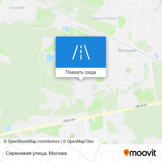 Карта Сиреневая улица