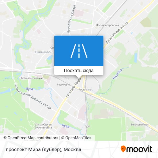 Карта проспект Мира (дублёр)