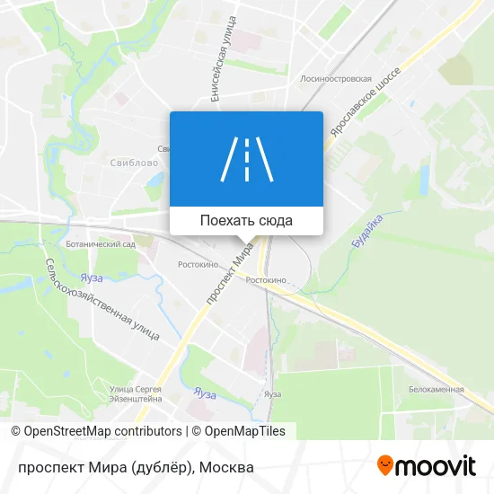 Карта проспект Мира (дублёр)