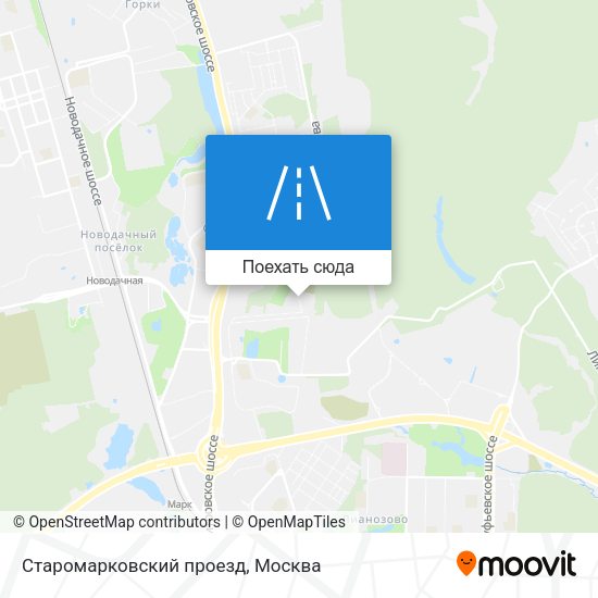 Карта Старомарковский проезд