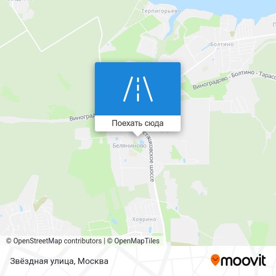 Карта Звёздная улица