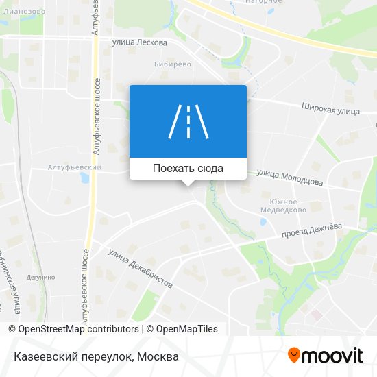 Карта Казеевский переулок
