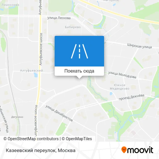 Карта Казеевский переулок