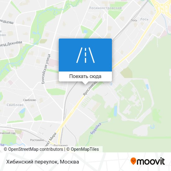Карта Хибинский переулок
