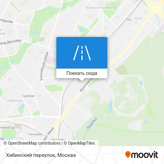Карта Хибинский переулок