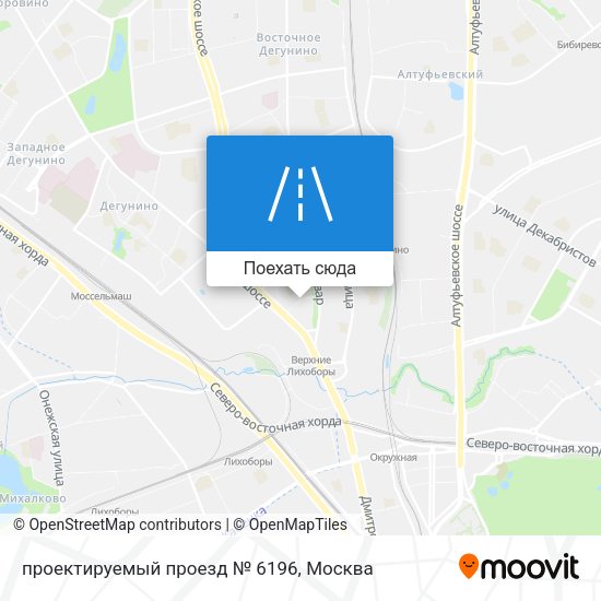 Карта проектируемый проезд № 6196