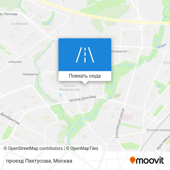 Карта проезд Пахтусова