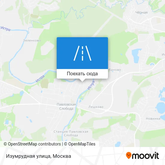 Карта Изумрудная улица
