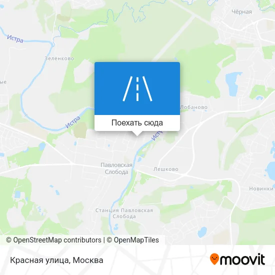 Карта Красная улица