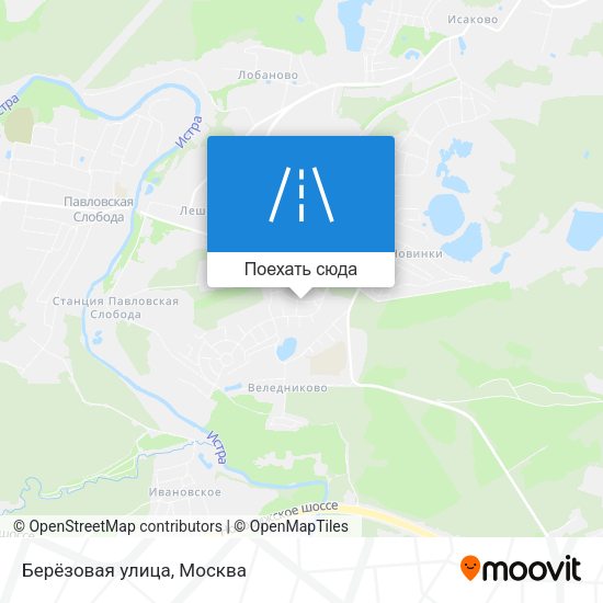 Карта Берёзовая улица
