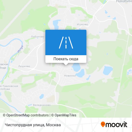 Карта Чистопрудная улица