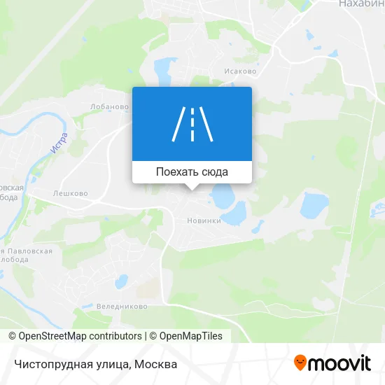 Карта Чистопрудная улица