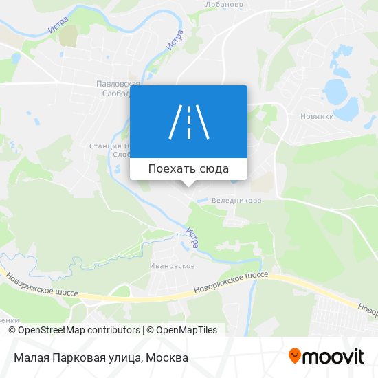 Карта Малая Парковая улица