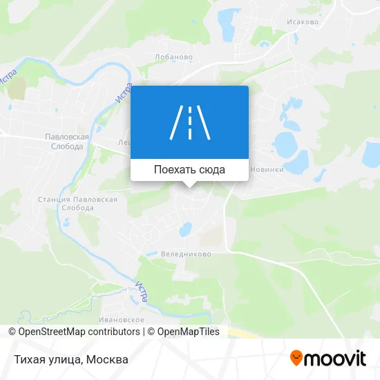 Карта Тихая улица