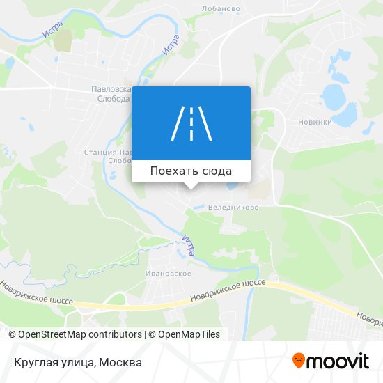 Карта Круглая улица