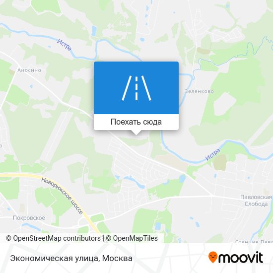 Карта Экономическая улица