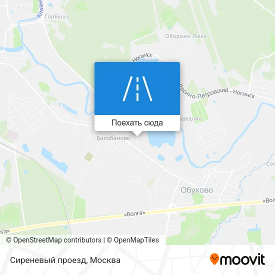 Карта Сиреневый проезд