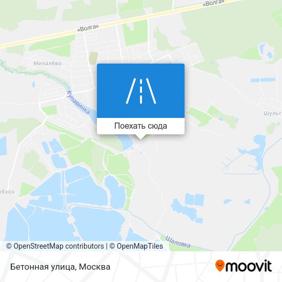 Карта Бетонная улица