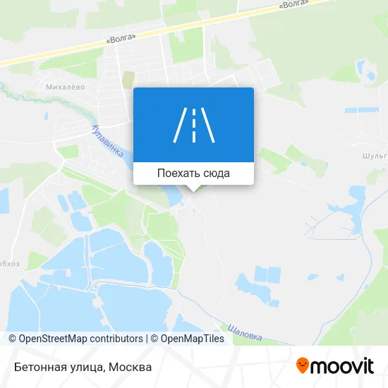 Карта Бетонная улица