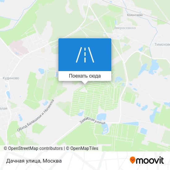 Карта Дачная улица
