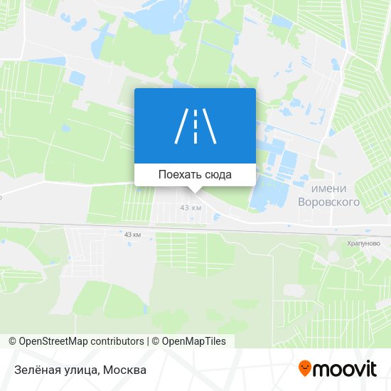 Карта Зелёная улица