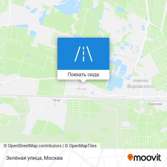 Карта Зелёная улица