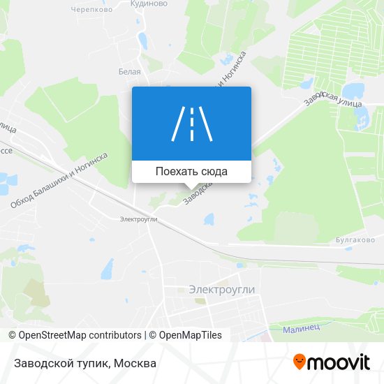 Карта Заводской тупик