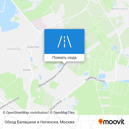 Карта Обход Балашихи и Ногинска