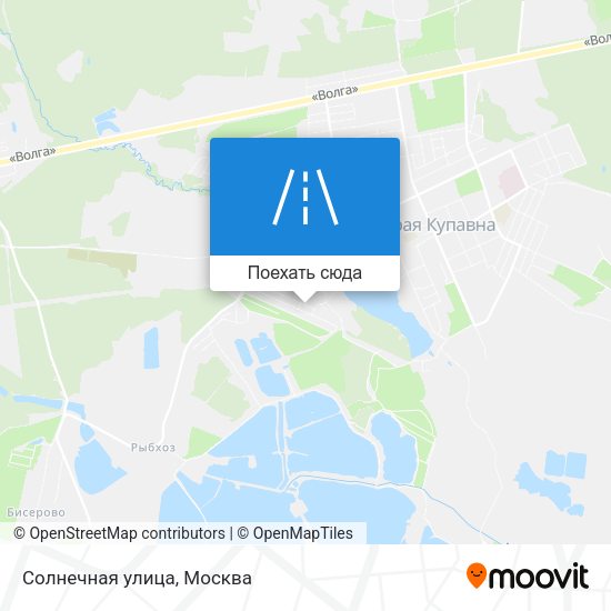 Карта Солнечная улица