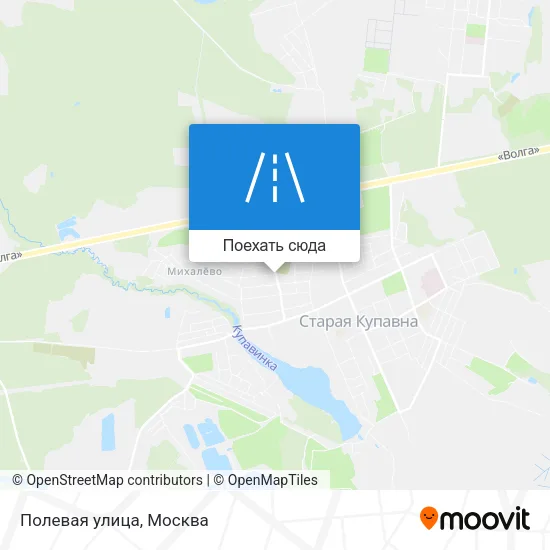 Карта Полевая улица
