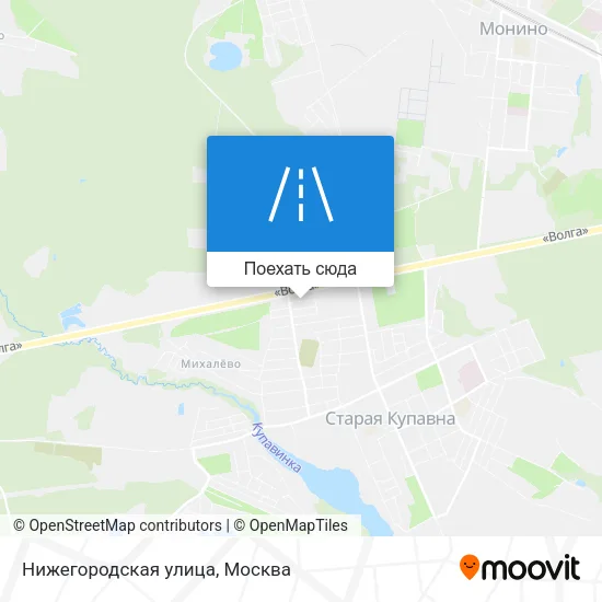 Карта Нижегородская улица