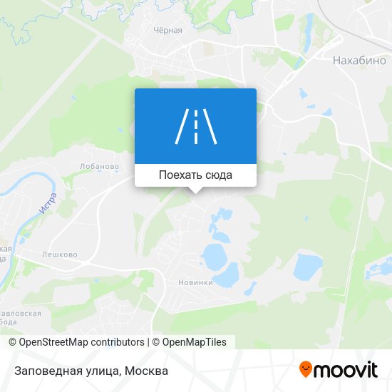 Карта Заповедная улица