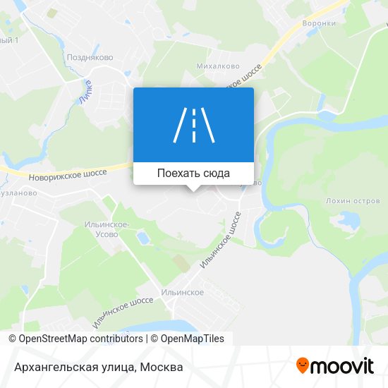 Карта Архангельская улица