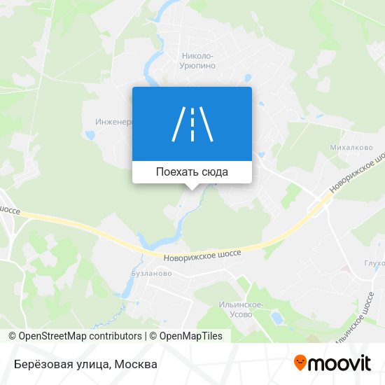 Карта Берёзовая улица