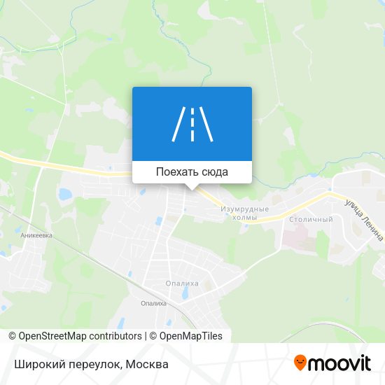 Карта Широкий переулок