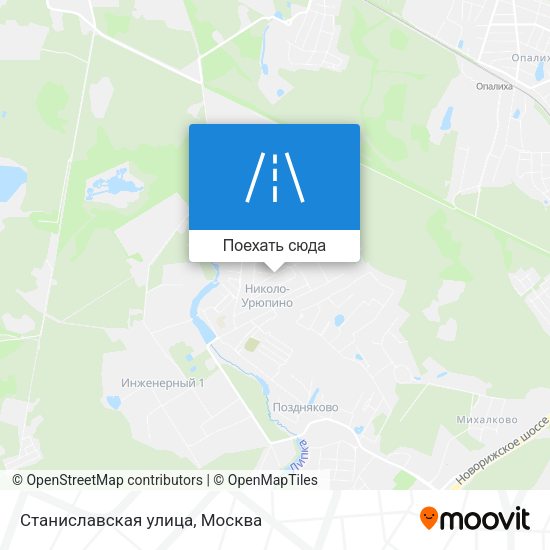 Карта Станиславская улица