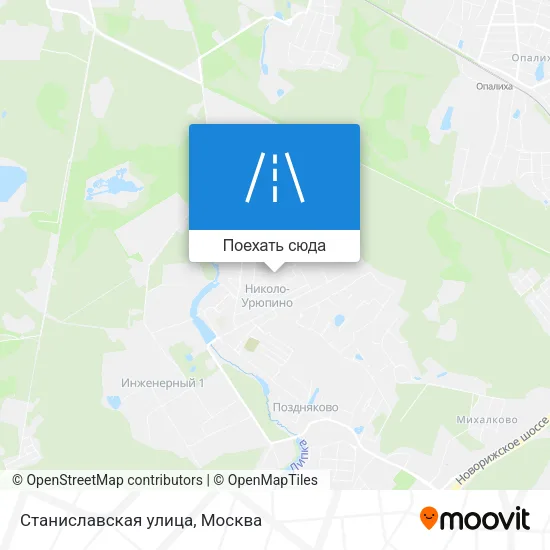 Карта Станиславская улица