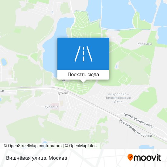 Карта Вишнёвая улица