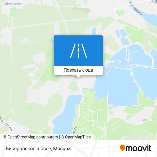 Карта Бисеровское шоссе