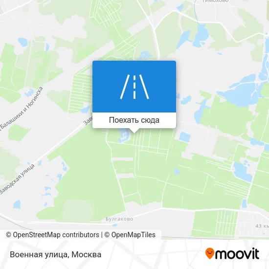 Карта Военная улица