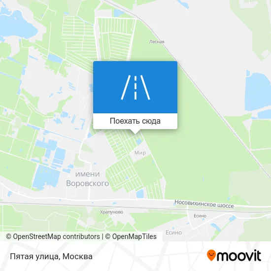 Карта Пятая улица