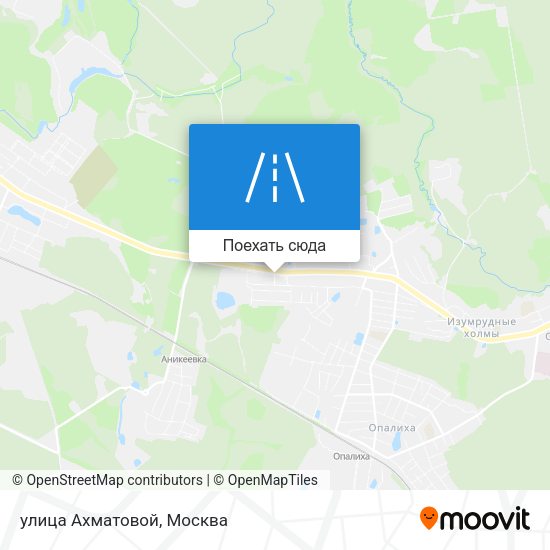 Карта улица Ахматовой