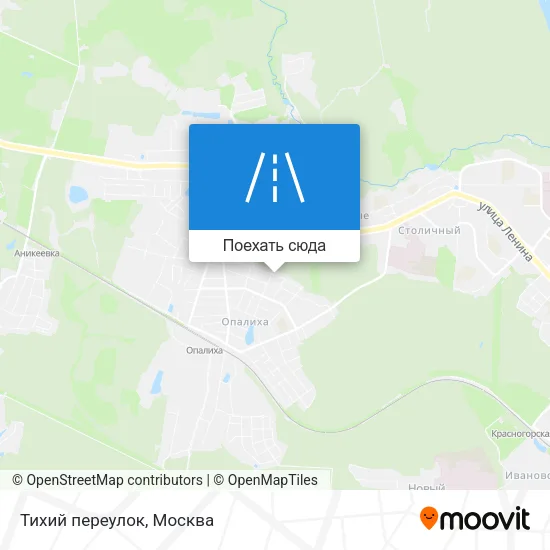 Карта Тихий переулок